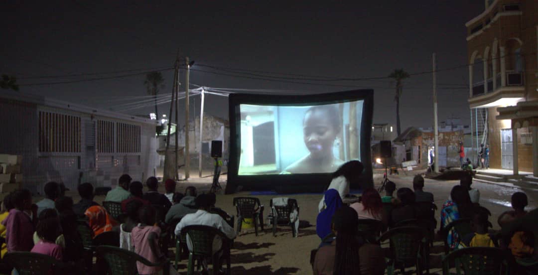 Projection en plein air